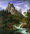 Unknown Artist The Wetterhorn with the Reichenbachtal painting